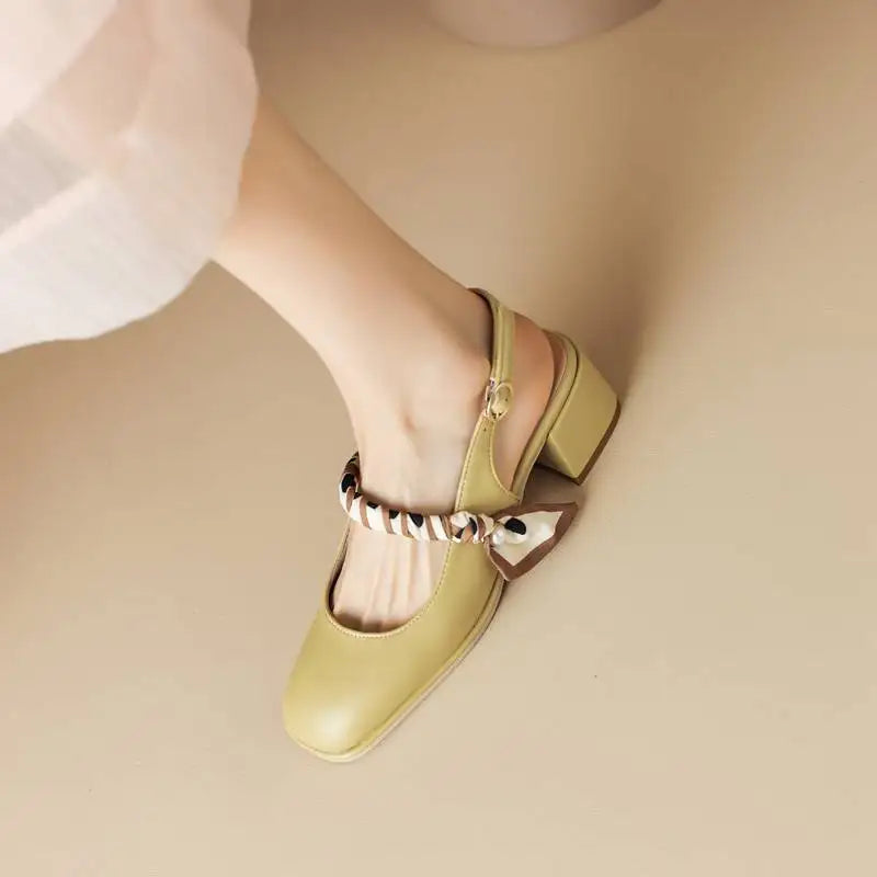 GIAVANNA | PEARL STRAP SLINGBACK HEELS