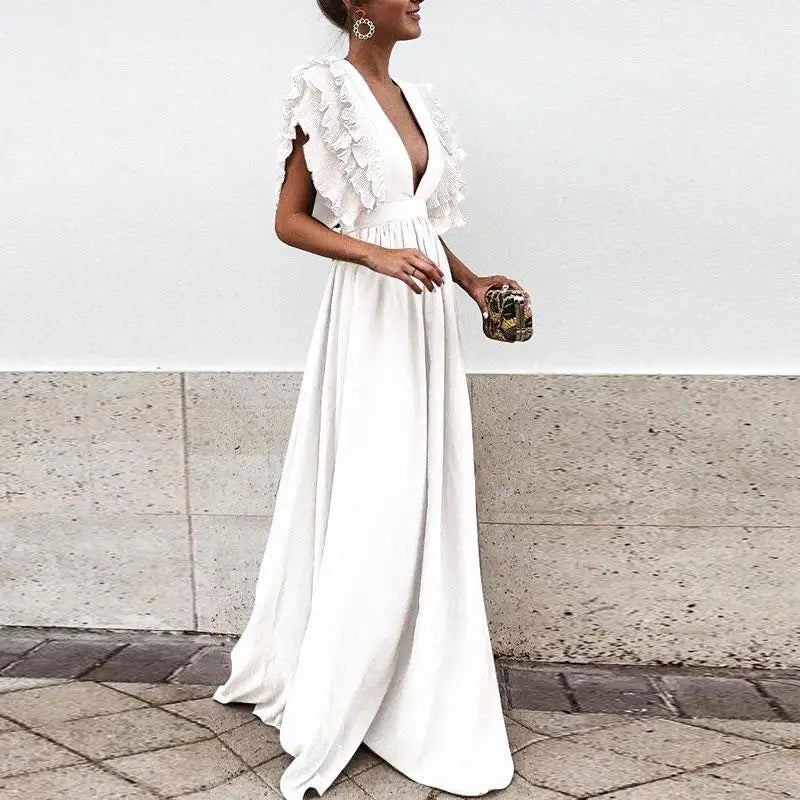 Kailey - Elegant dress with gathered sleeves