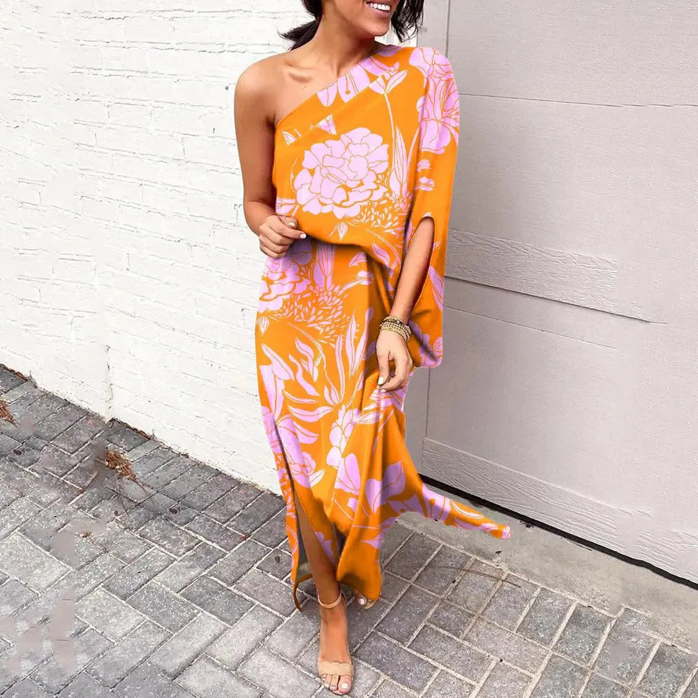 Camille - Dresses with diagonal shoulders