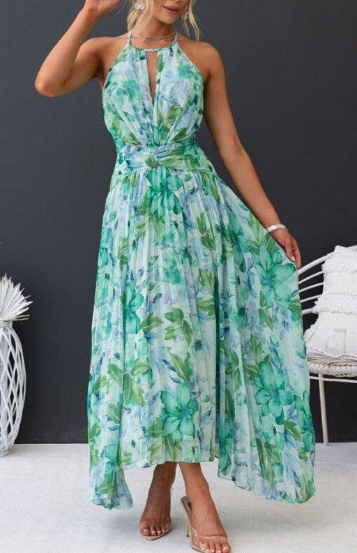 Charley - Elegant V-Neck Women's Dress Sleeveless