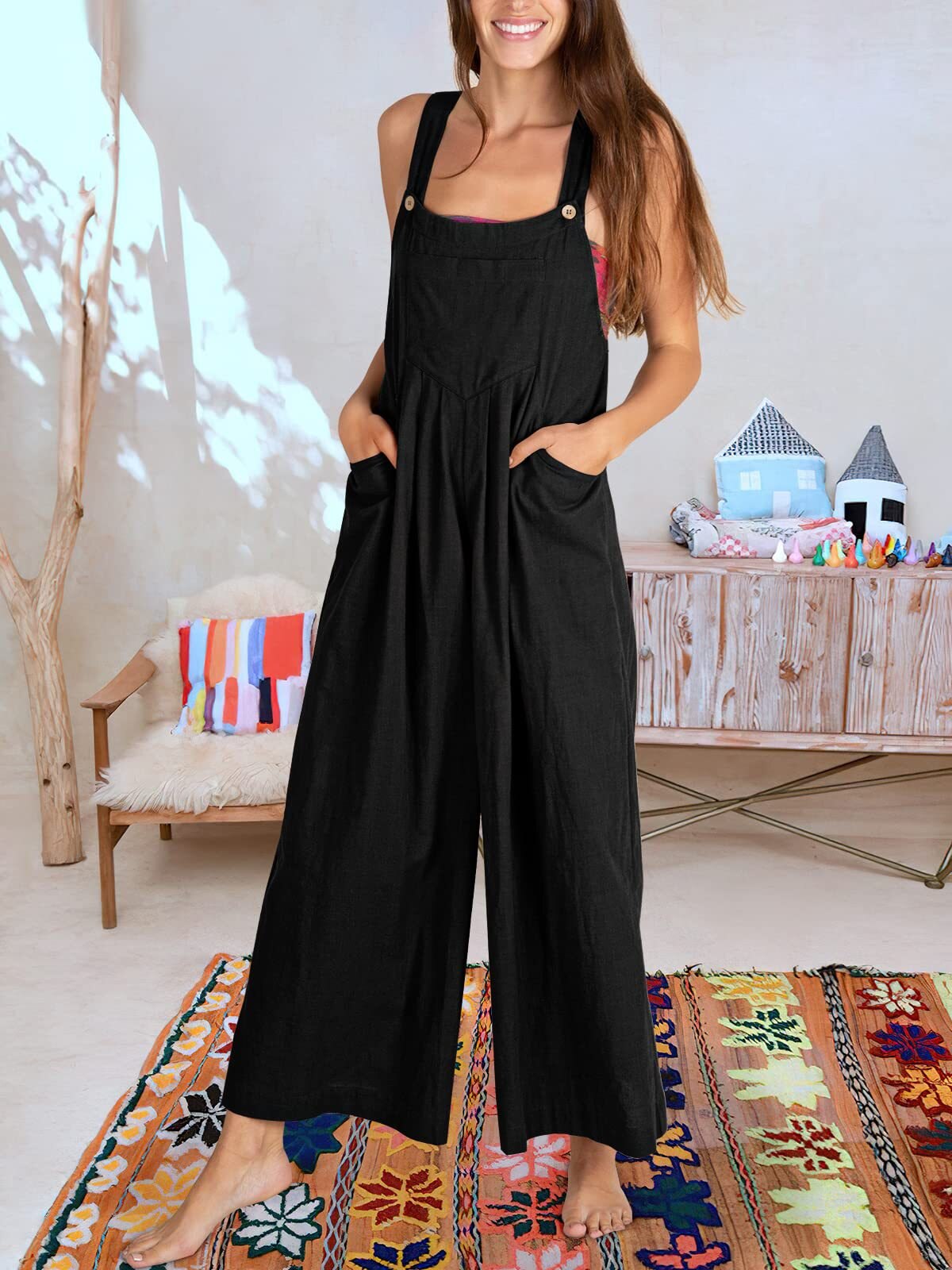 BEATRIZ - Sleeveless jumpsuit for women