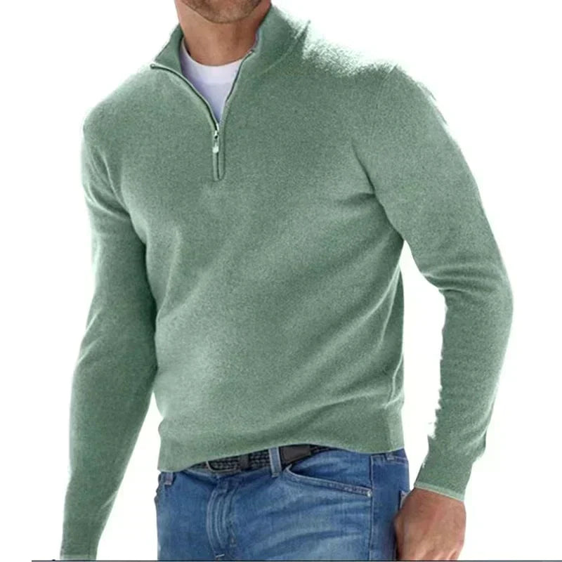 Ralf Polo - Fashionable Zip-Up Sweater for Men