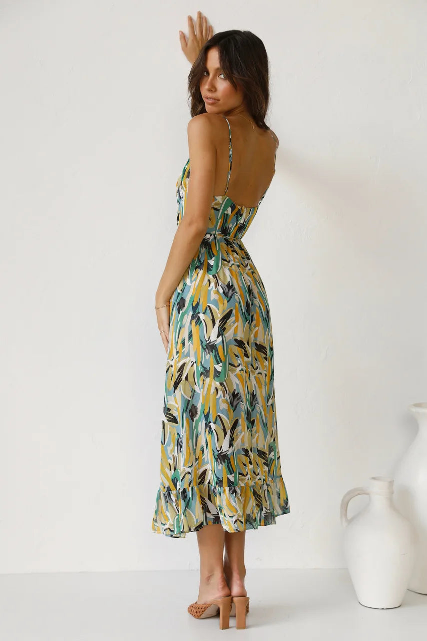 Sophia | Colourful Midi Dress