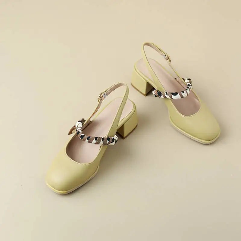 GIAVANNA | PEARL STRAP SLINGBACK HEELS