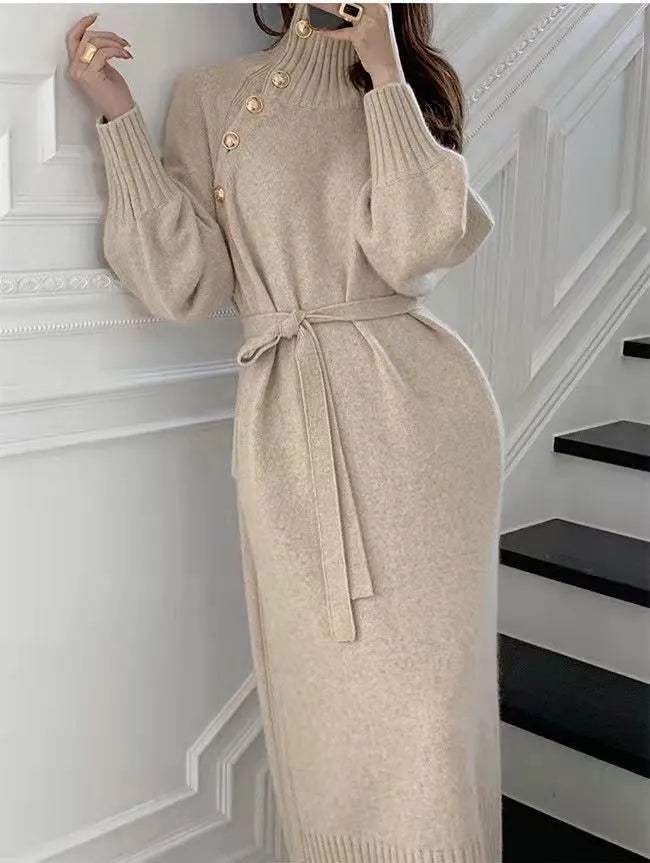 Nora - Dress with turtleneck