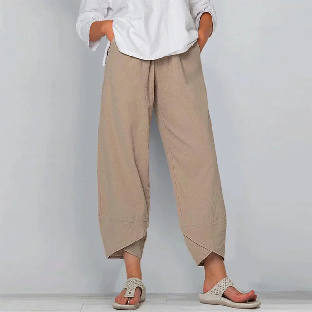 Sadie - Women's Cotton Linen Trousers