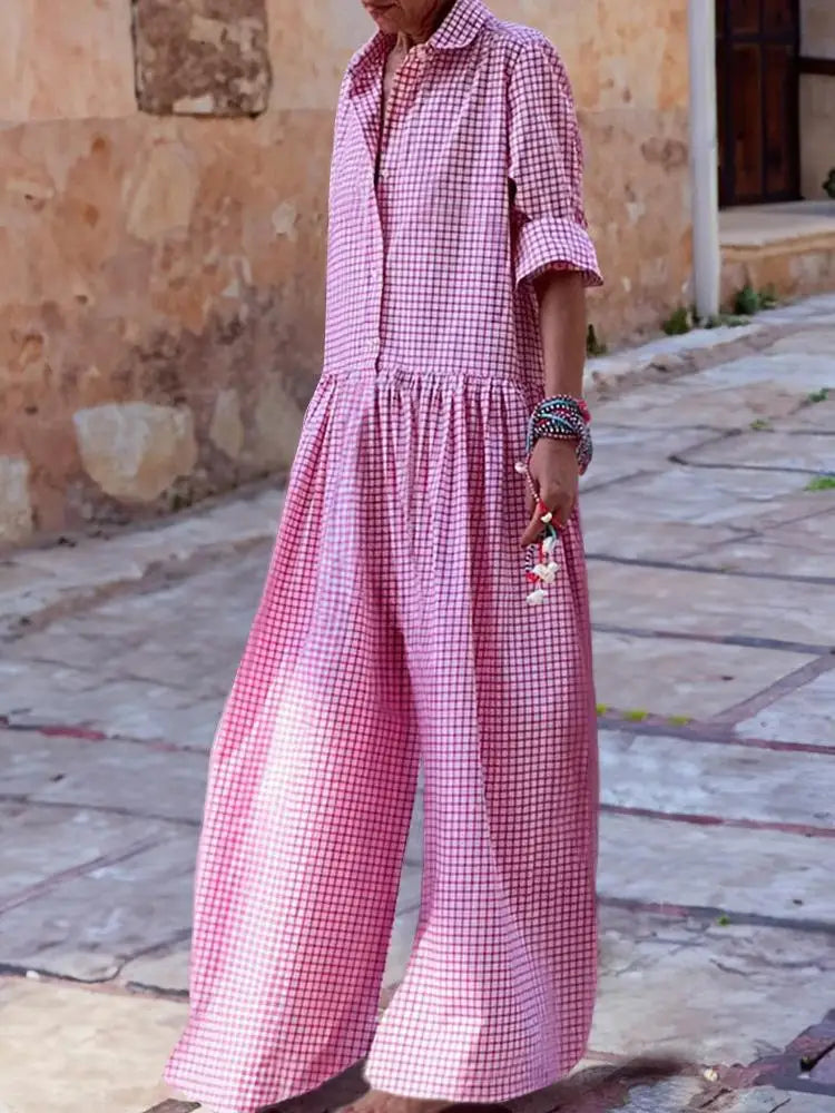 Eleanor - Checked Jumpsuit