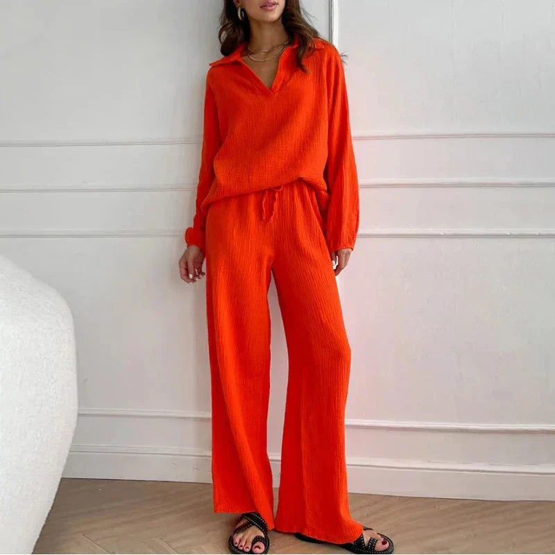 Arbitra - Loose casual top and pants two piece set