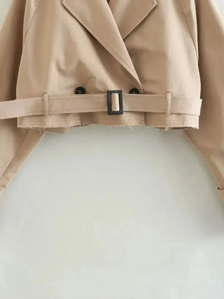TESS | BELT CROPPED JACKET