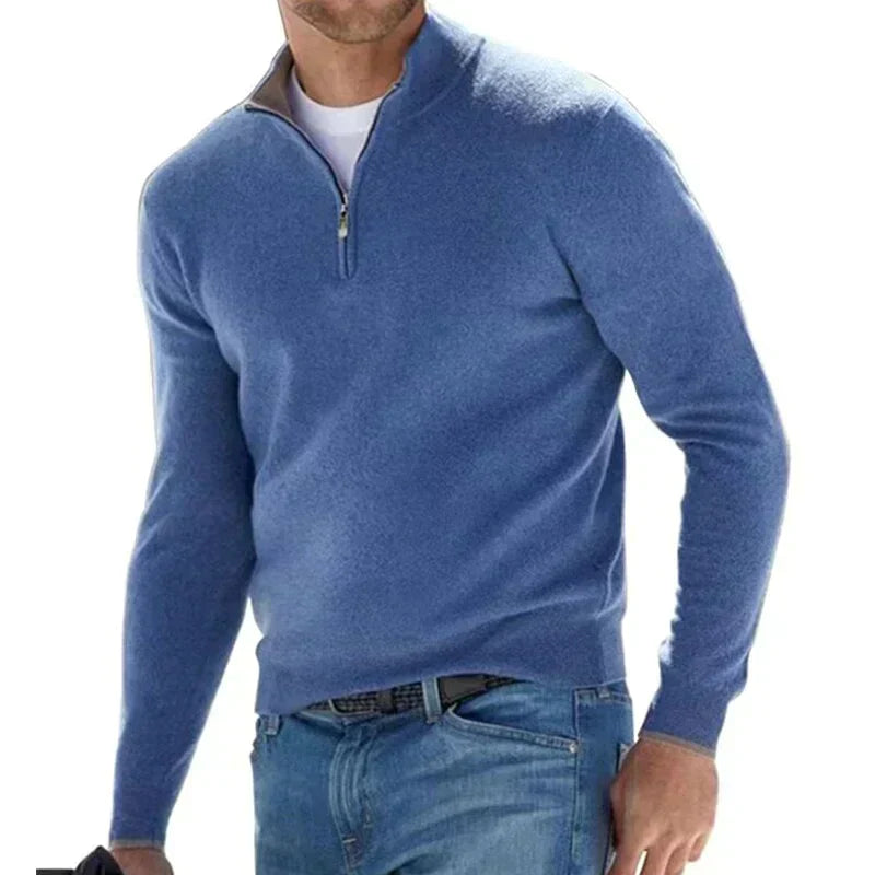 Ralf Polo - Fashionable Zip-Up Sweater for Men