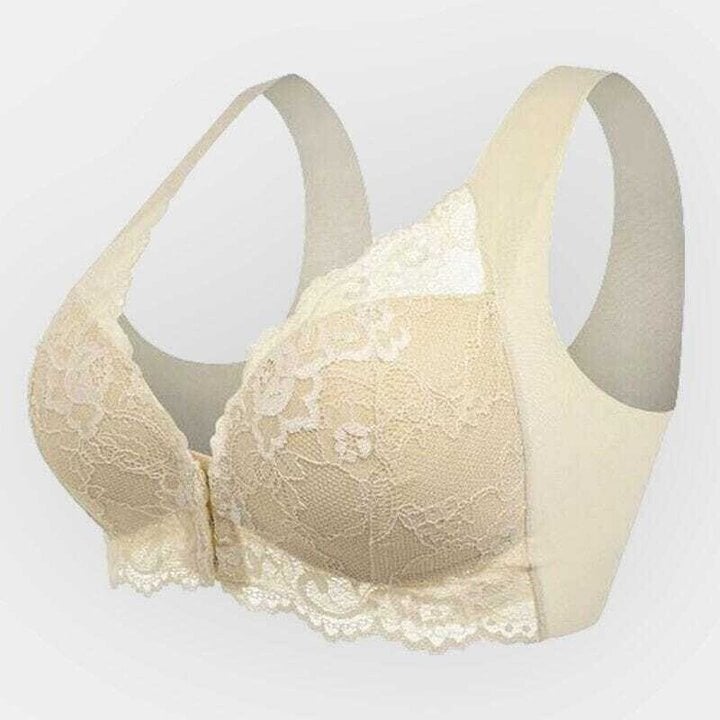Seamless Lace-Front Closure Sports Bra – Mireya