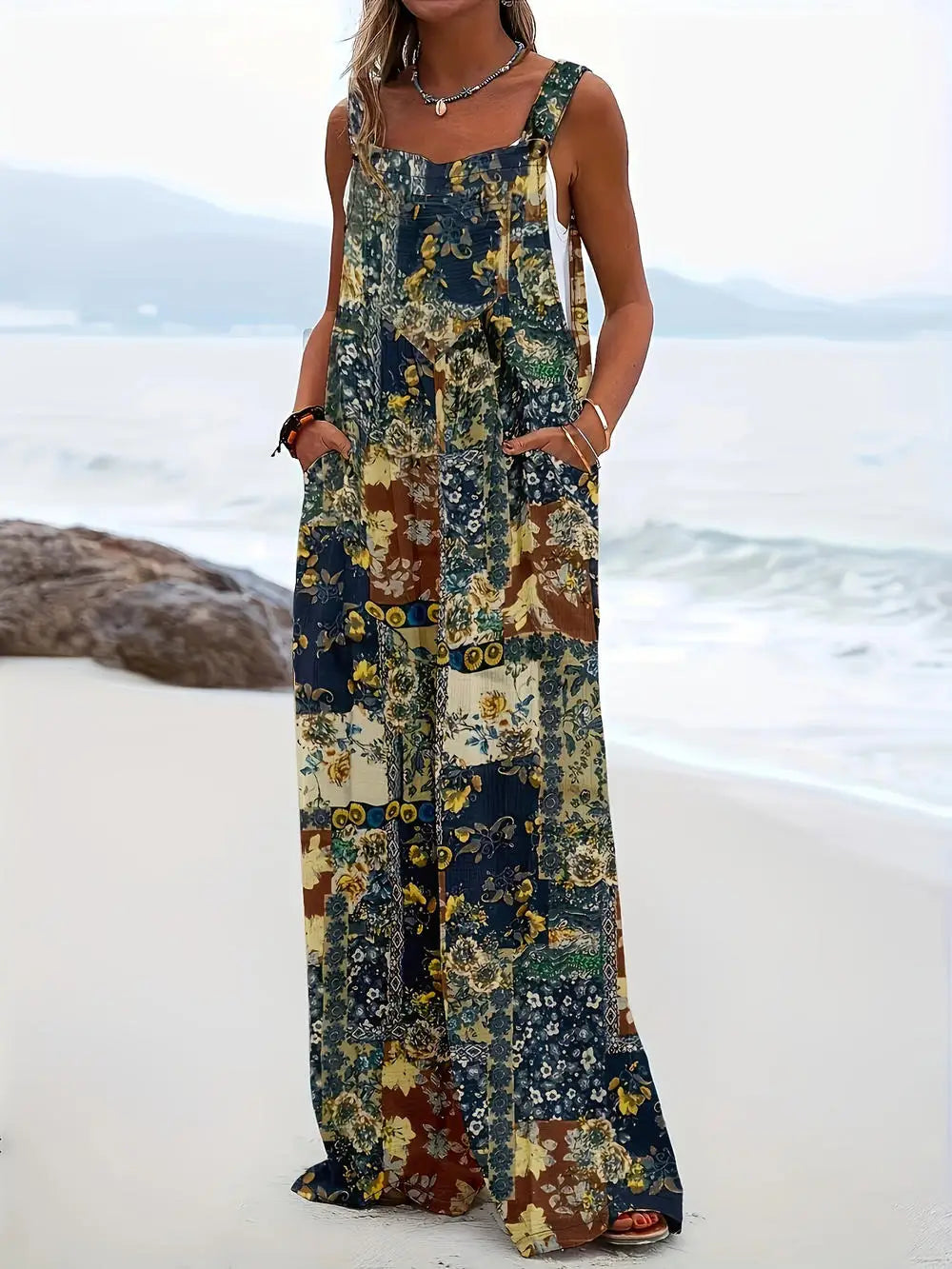 Ingrid - Square Neckline Jumpsuit