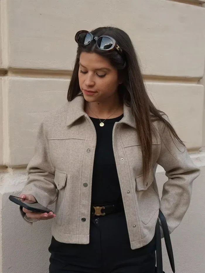 Mabel - Women's Button Long Sleeve Coat