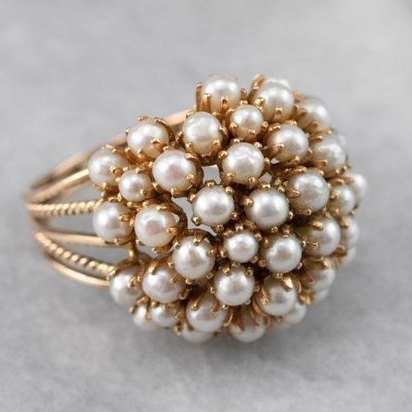 MAEVIS | PEARL CLUSTER RING