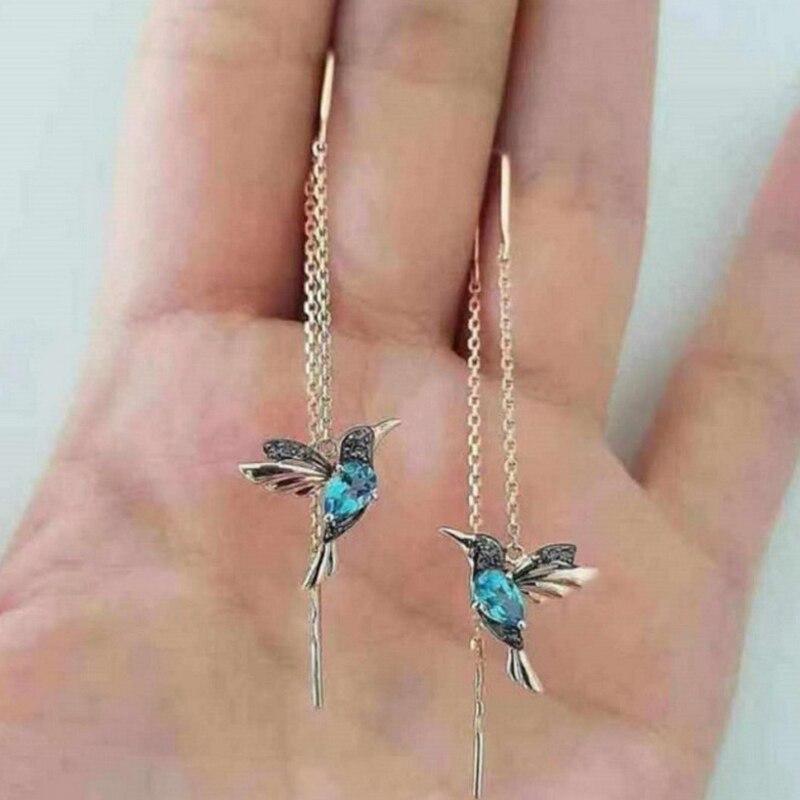 ALITHIA | HUMMINGBIRD THREAD EARRINGS