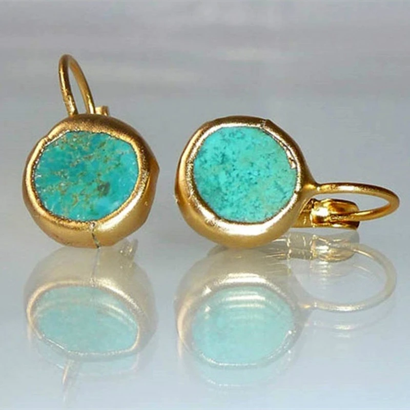 CORLIA | RUSTIC STONE DROP EARRINGS