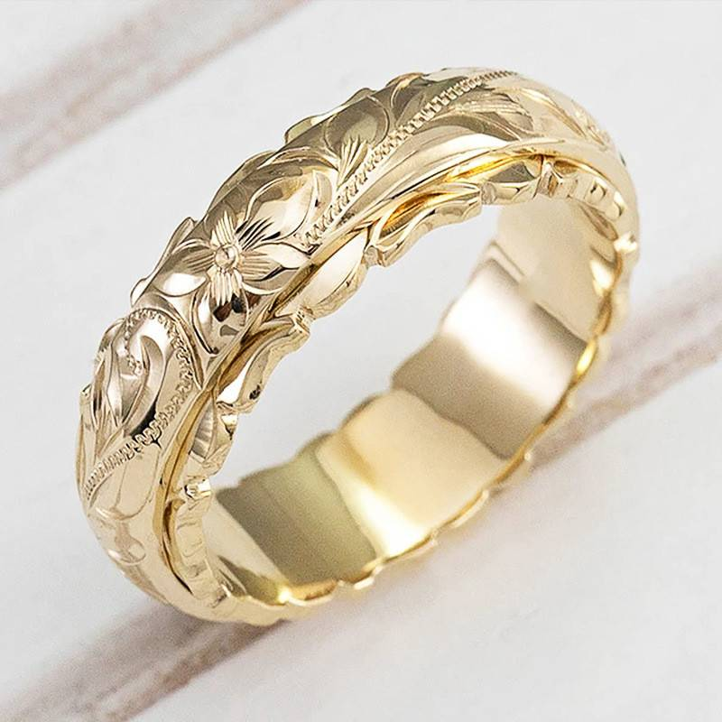 DALYSIA | FLORAL ENGRAVED RING