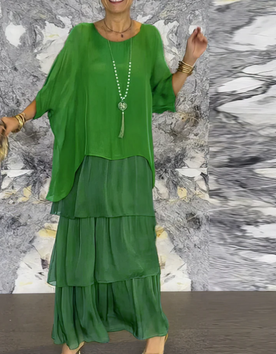 Fleur – Elegant Maxi Dress with Flattering Fit