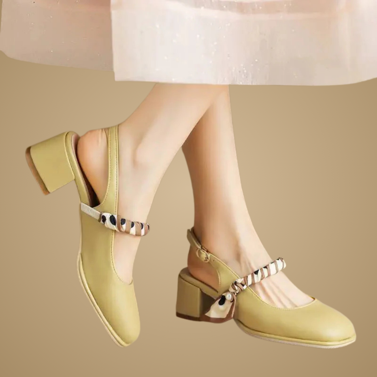 GIAVANNA | PEARL STRAP SLINGBACK HEELS
