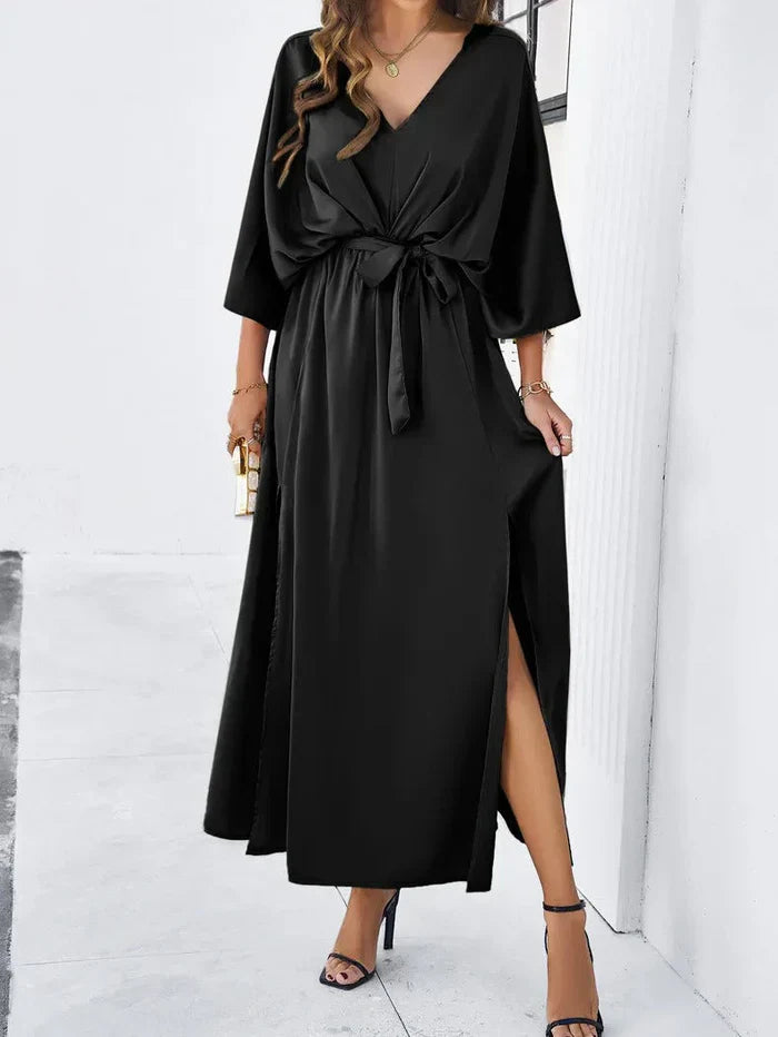 Citra – Elegant Maxi Dress in Satin