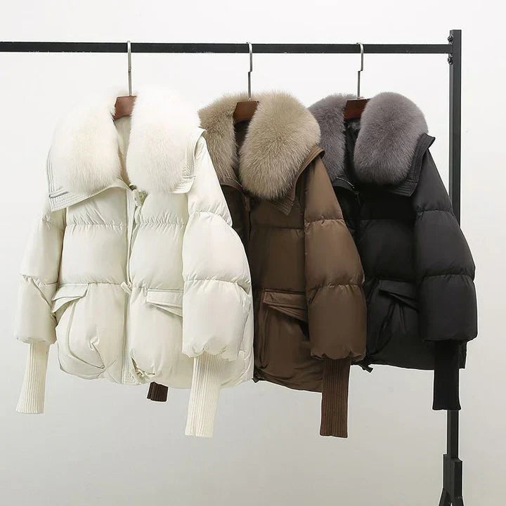ARABELLA | STYLISH FUR COLLAR COAT