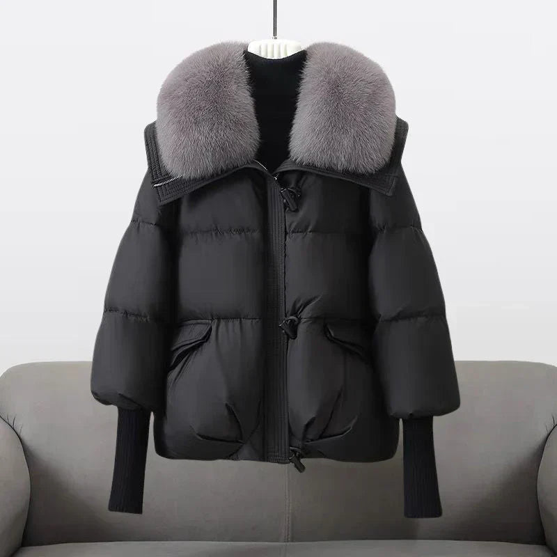 ARABELLA | STYLISH FUR COLLAR COAT
