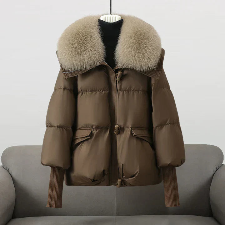 ARABELLA | STYLISH FUR COLLAR COAT