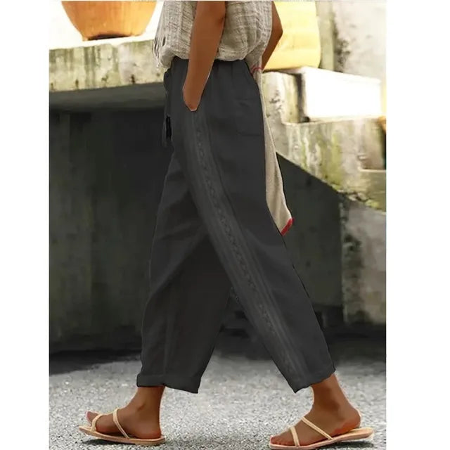 Autumn - elastic drawstring beach pants