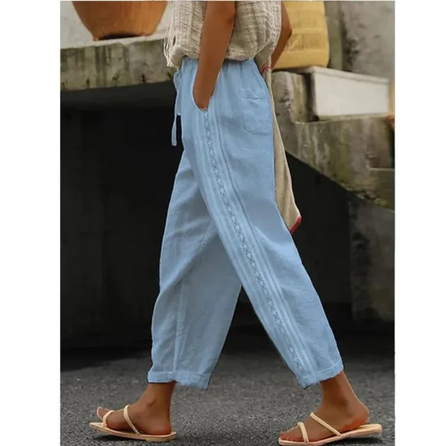 Autumn - elastic drawstring beach pants