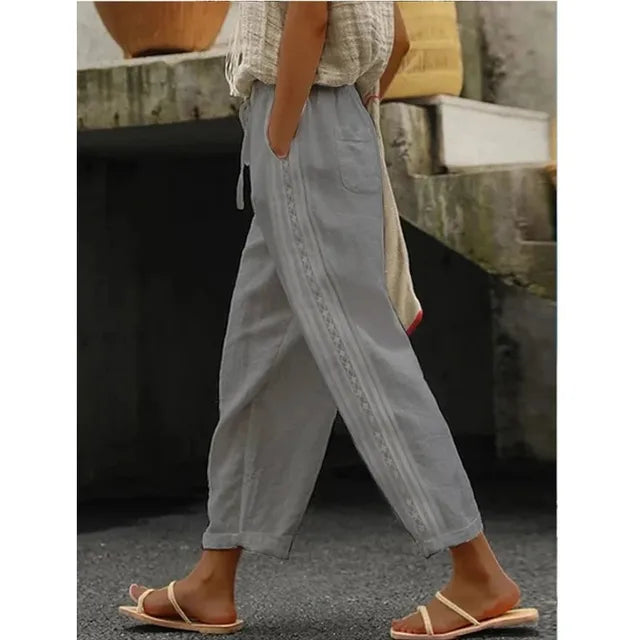 Autumn - elastic drawstring beach pants