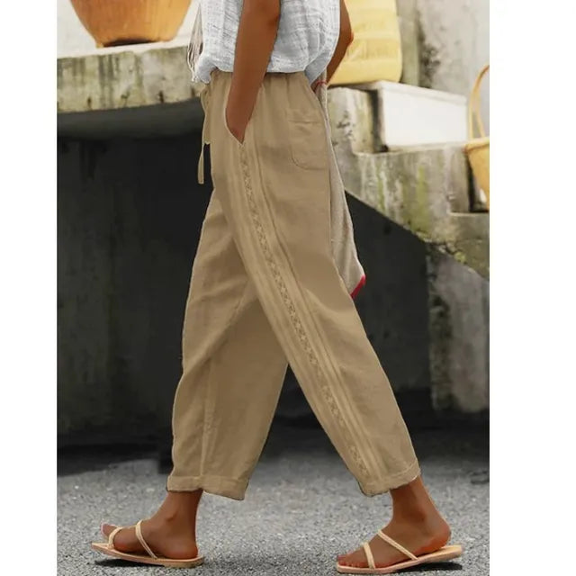Autumn - elastic drawstring beach pants