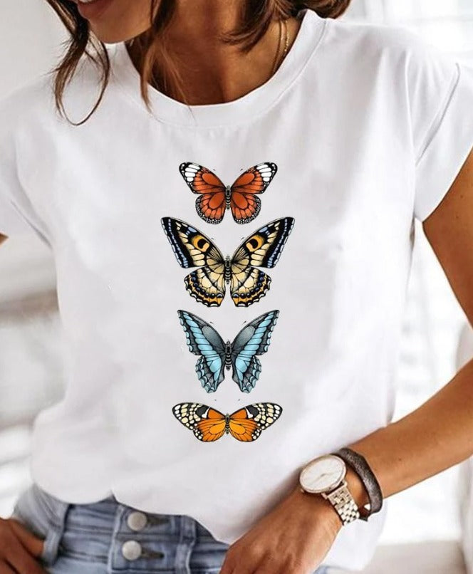 Olivia - super stylish T-shirt with extravagant summer designs