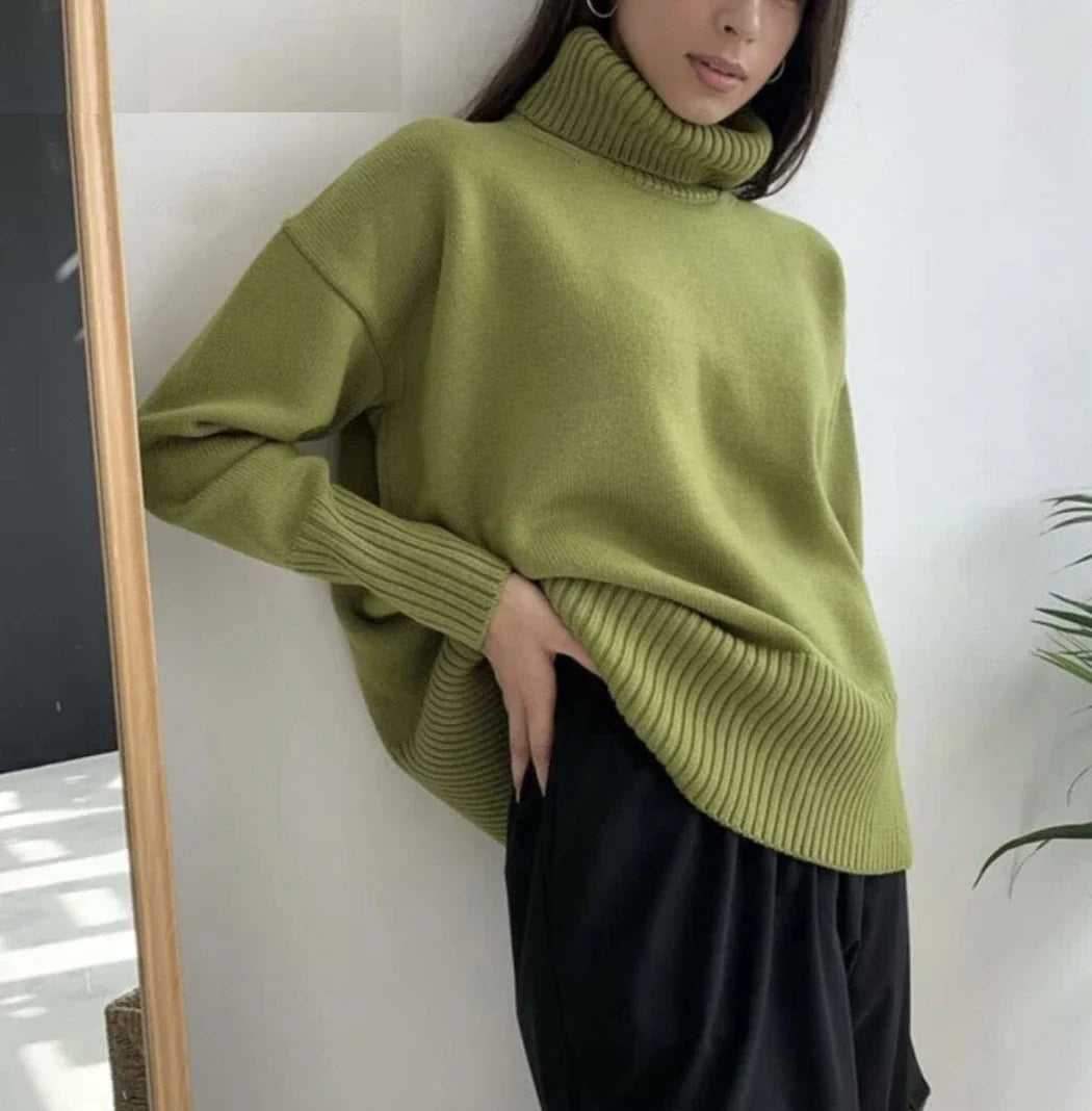 NOVELLE | KNITTED LOOSE TURTLENECK