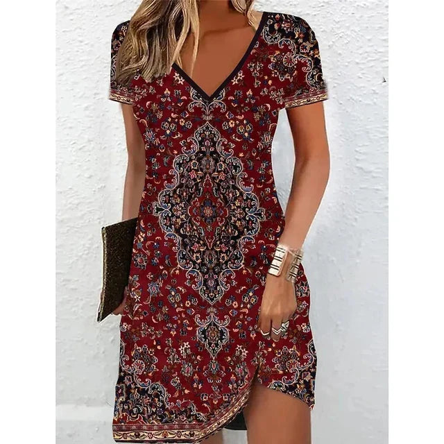 Bianca - Beige Glitter Cocktail Dress
