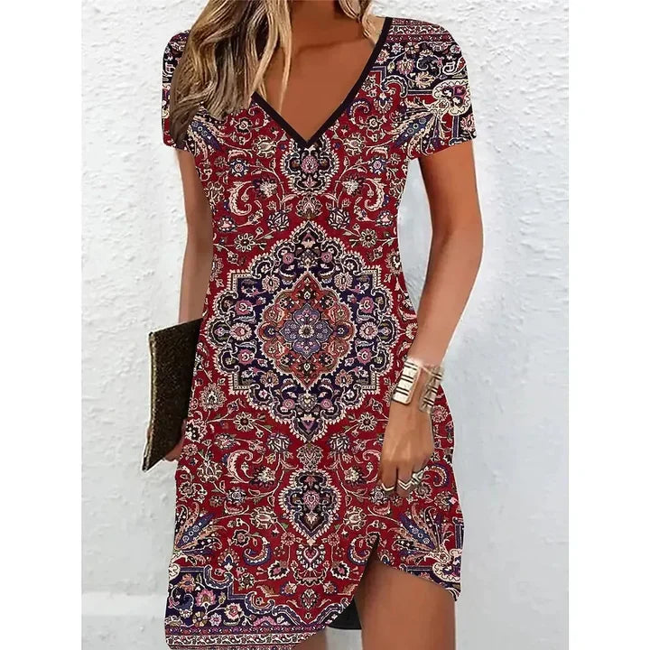 Bianca - Beige Glitter Cocktail Dress