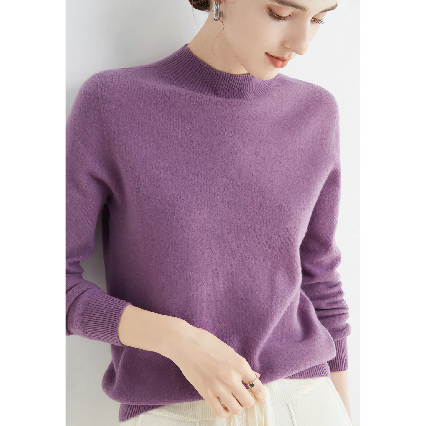 Cashmere Knitted Sweater - Yelena