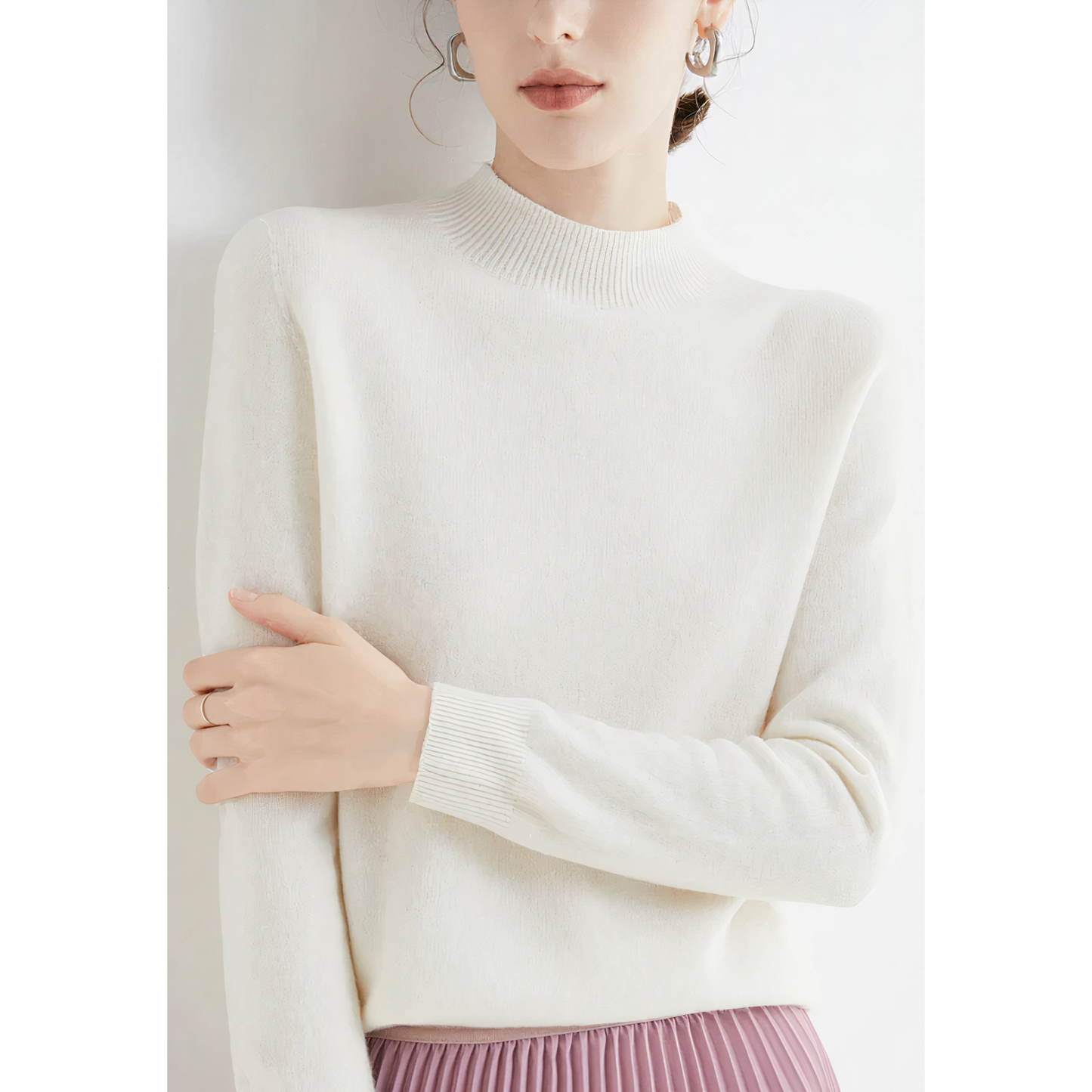 Cashmere Knitted Sweater - Yelena