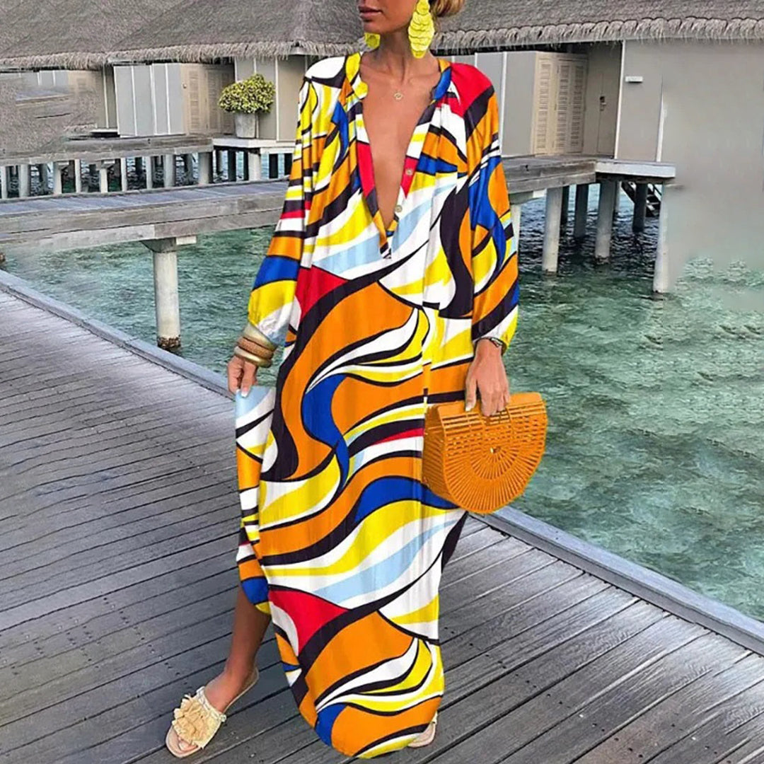 Boho Maxi Dress: Breezy Summer Dress in Bohemian-Chic Style