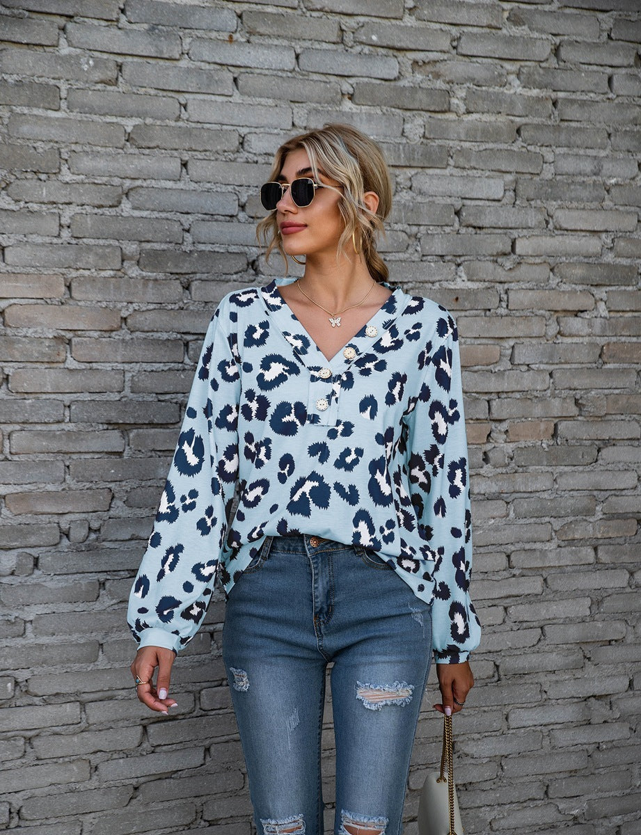 Paula | Leopard Print Blouse - Stylish Women's Top