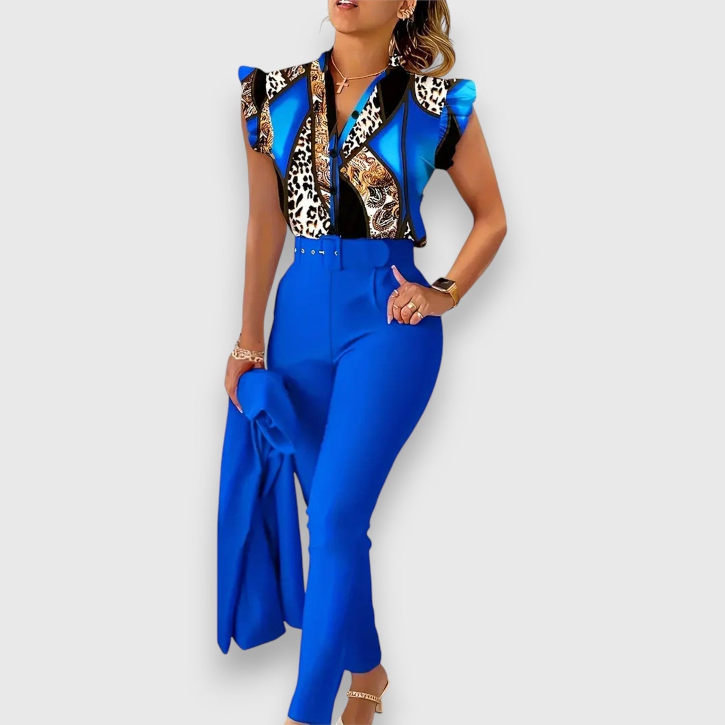 Ivana – Two-piece set with leopard print