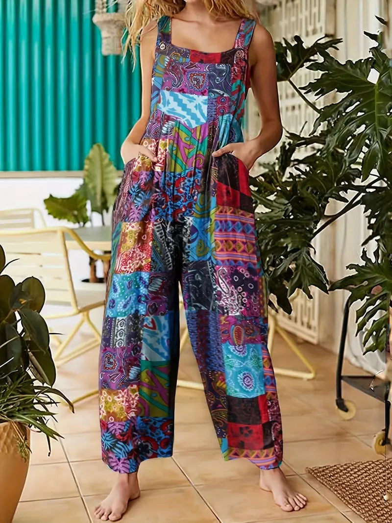 Darla - Jumpsuit with vintage print