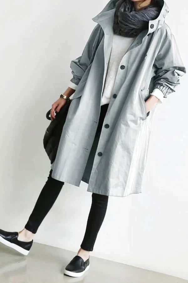 Maris Waterproof Oversized Mid-Length Trench Coat