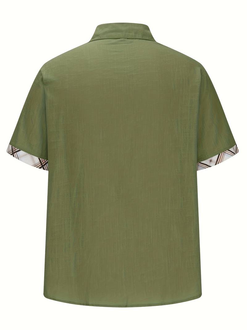 Brandon – Stylish traditional shirt with plaid graphic print