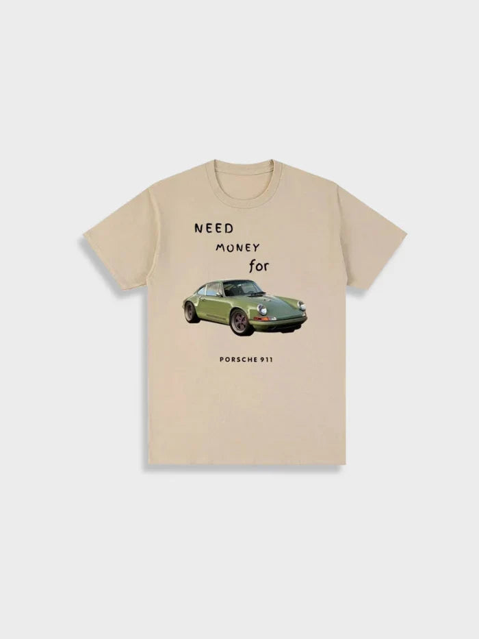 Premium T-Shirt | Money for Porsche 911 - Summer 2025 Edition