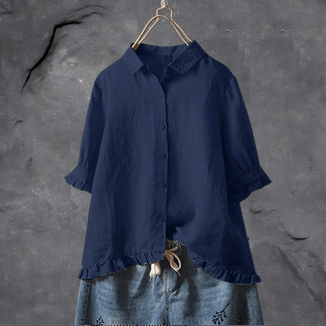 Women's Cotton Blouse for Spring 2025 – Elena