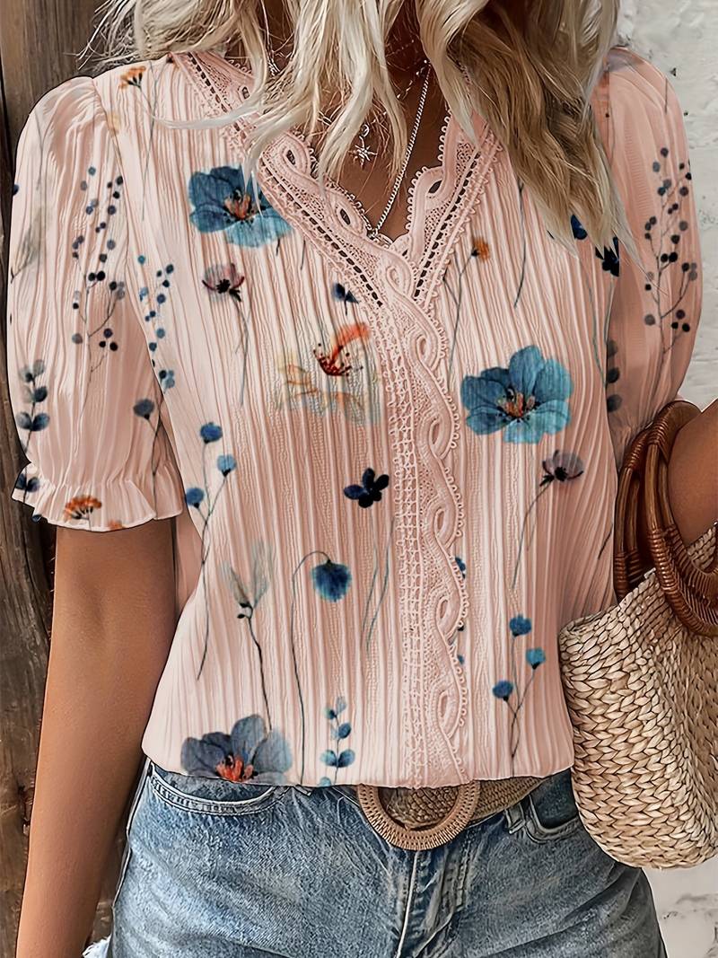 Esmeralda | Spring V-Neck Blouse 2025 Edition