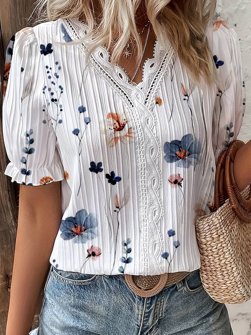 Esmeralda | Spring V-Neck Blouse 2025 Edition