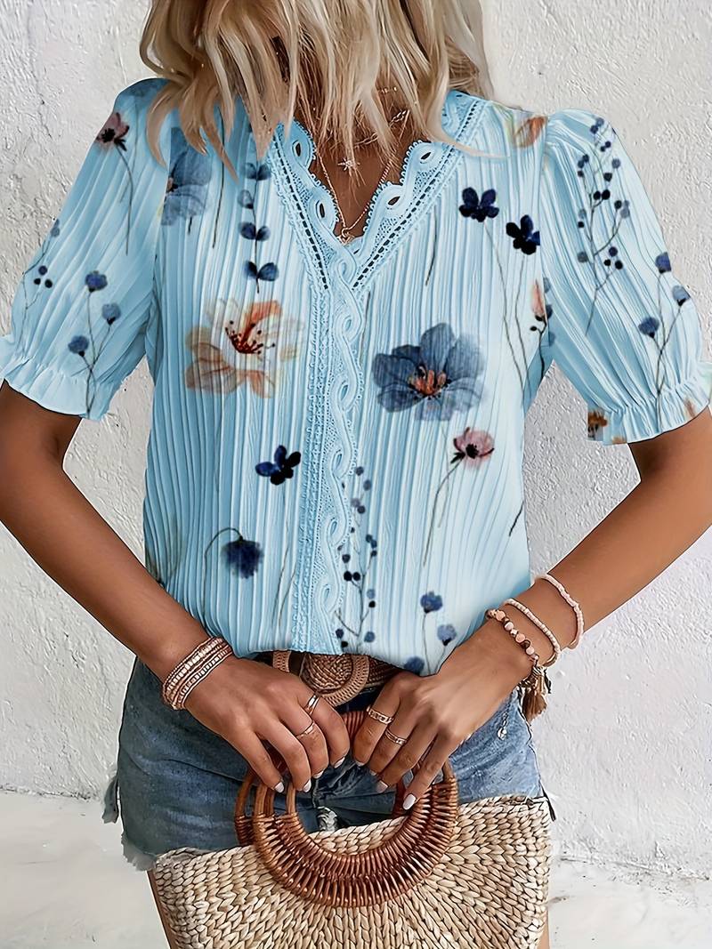 Esmeralda | Spring V-Neck Blouse 2025 Edition