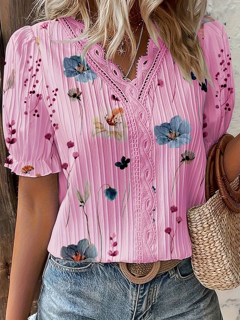 Esmeralda | Spring V-Neck Blouse 2025 Edition