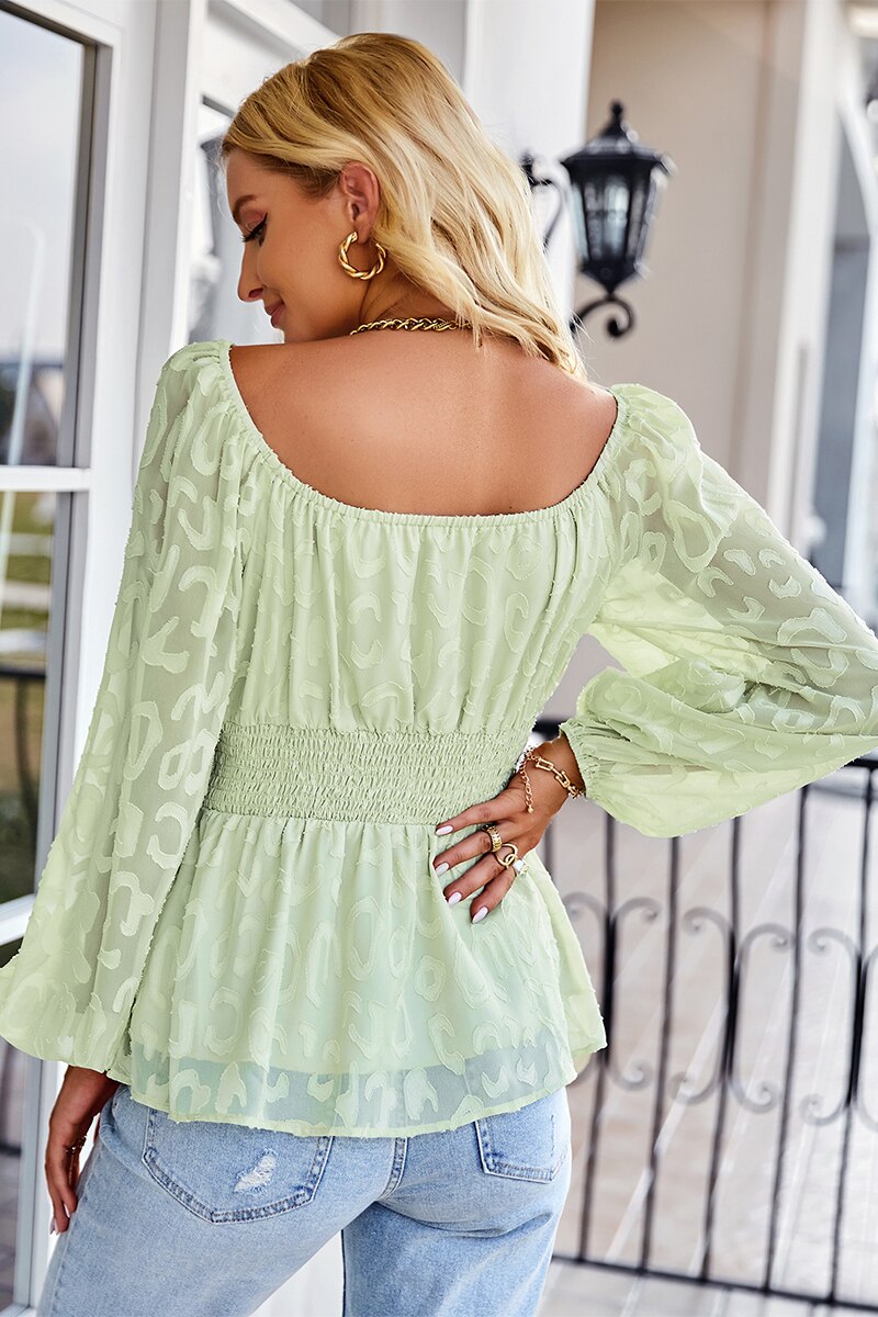Puff Sleeve Blouse for Women - Spring 2025 Collection